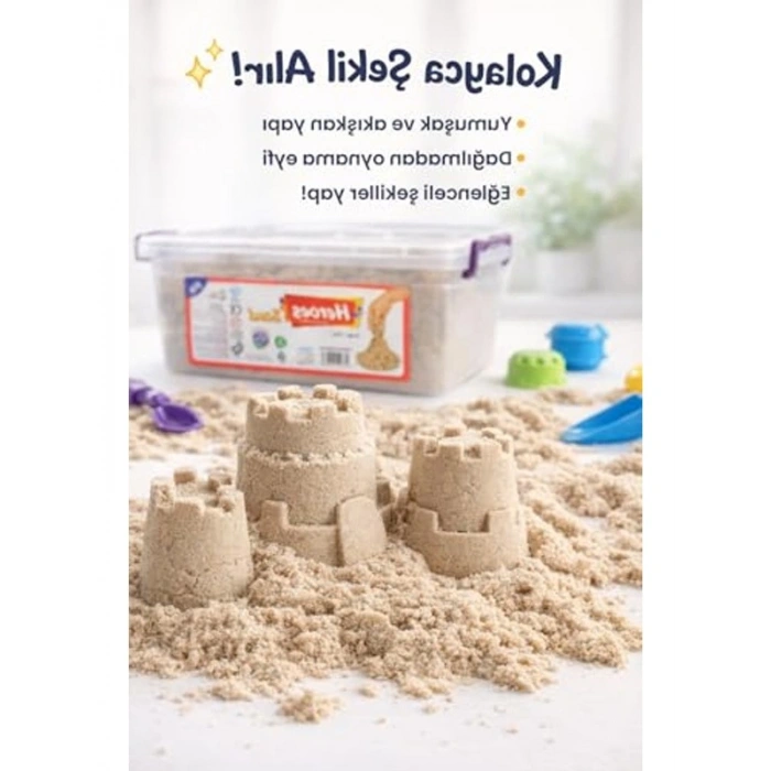 5 KG Kinetik Kum Seti - Eğitici Montessori Oyun Kumu
