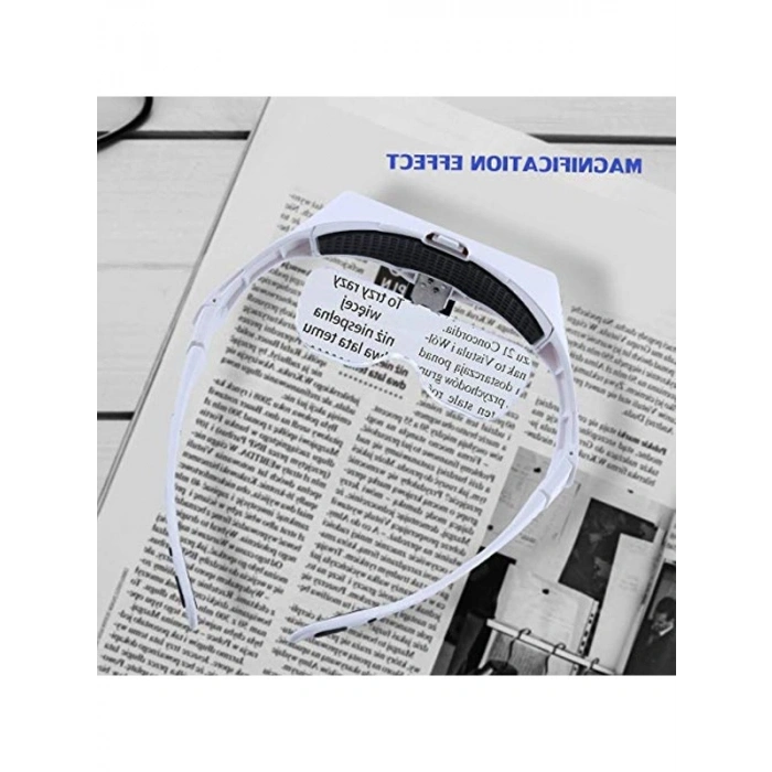 5 Lensli LED Işıklı Büyüteç Gözlük, Tekrar Kullanılabilir, Ergonomik