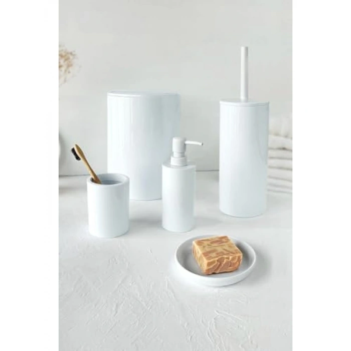 5li Banyo Seti - Beyaz, Sade ve Şık Tasarım