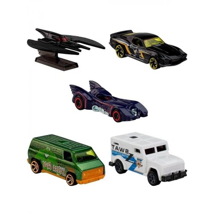 5li Batman Araba Seti, Hot Wheels Koleksiyon