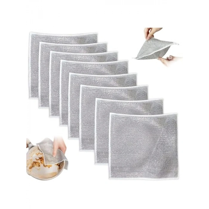 5li Bulaşık Bezi Seti, 20x20 cm ve Mutfak için Uygun Temizlik Bezi