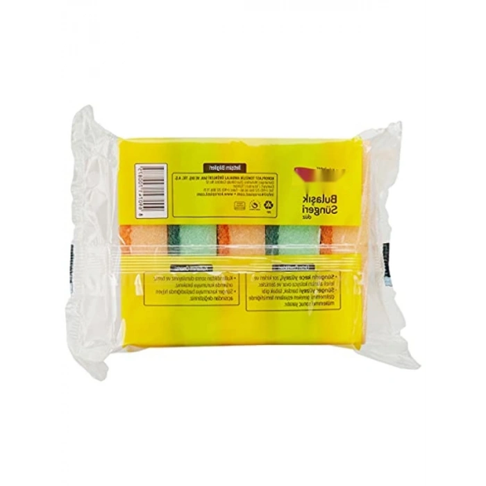 5li Çift Taraflı Düz Bulaşık Süngeri - Çizik Bırakmaz