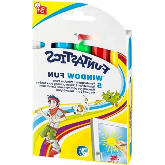 5li Çocuklar için Cam Kalemi Seti - Karışık Renkler