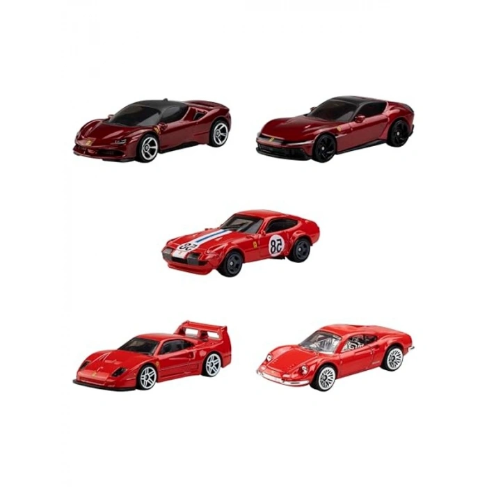 5li Ferrari Araba Seti ile Eğlenceli Oyun Deneyimi, Yüksek Kaliteli Araçlar