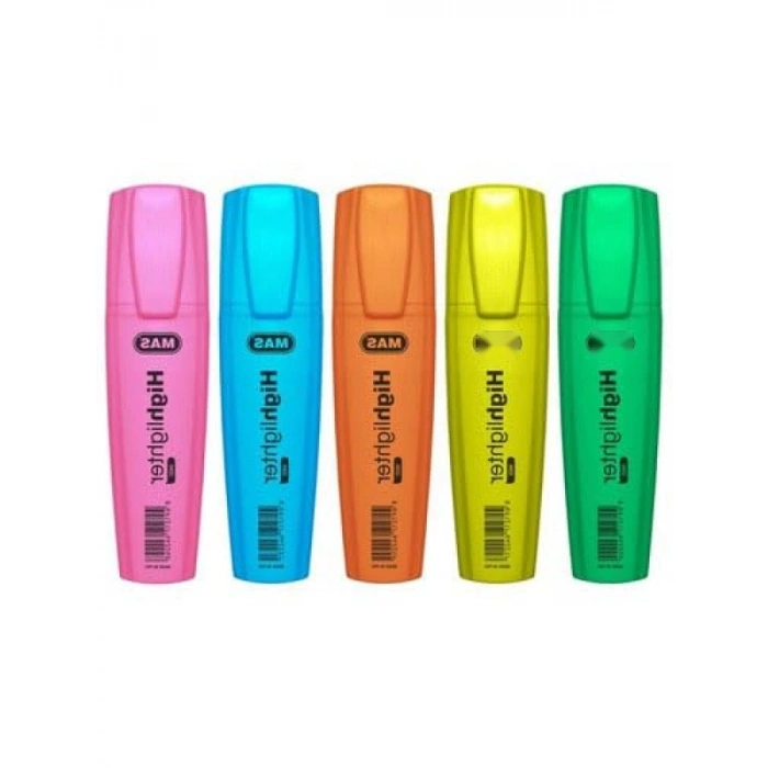 5li Fosforlu Kalem Seti, Plastik Ambalaj