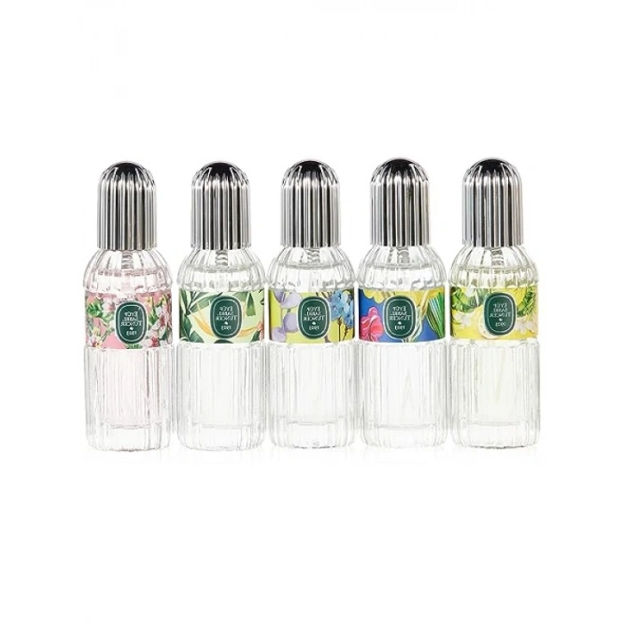 5li Kolonya Seti - 5 x 16 ml Silindir Cam Şişe