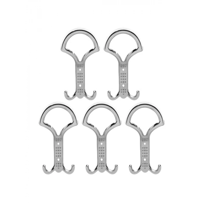 5li Krom Metal Portmanto Askısı