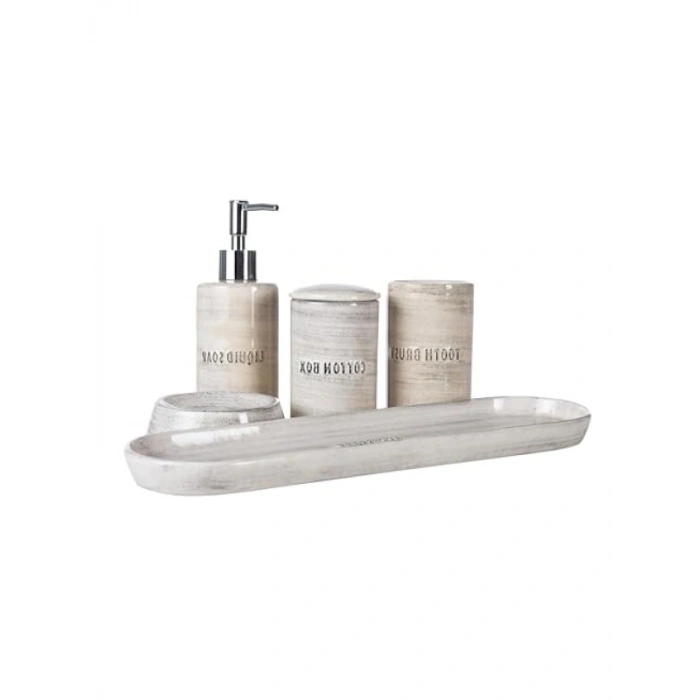 5Li Kutulu Seramik Banyo Seti