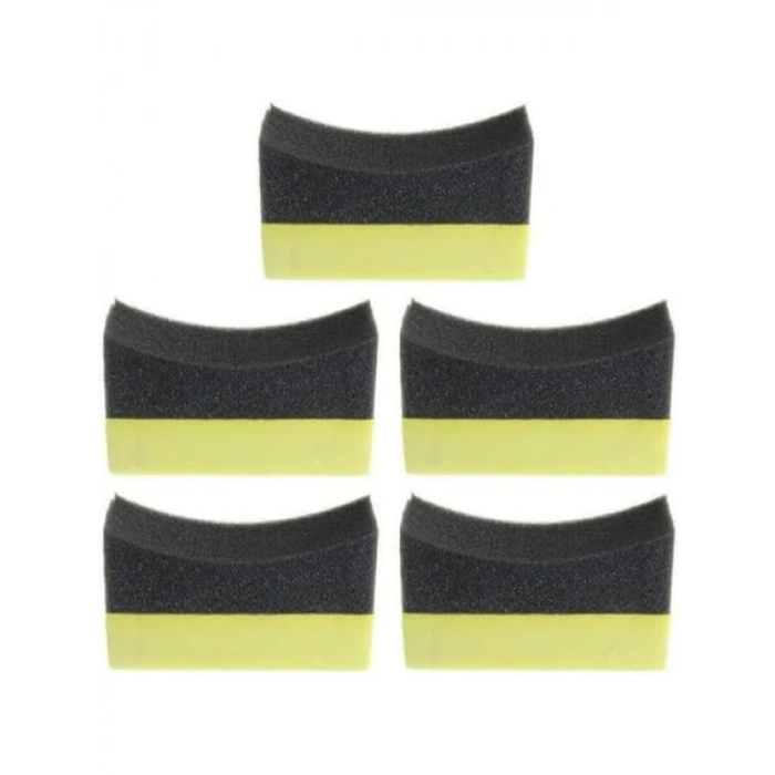 5li Lastik Parlatma Seti, Dayanıklı Temizlik Süngeri