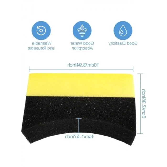 5li Lastik Parlatma Seti, Dayanıklı Temizlik Süngeri