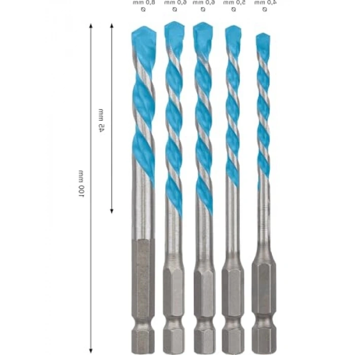5li Multiconstruction Delme Ucu Seti - Farklı Malzemeler İçin İdeal