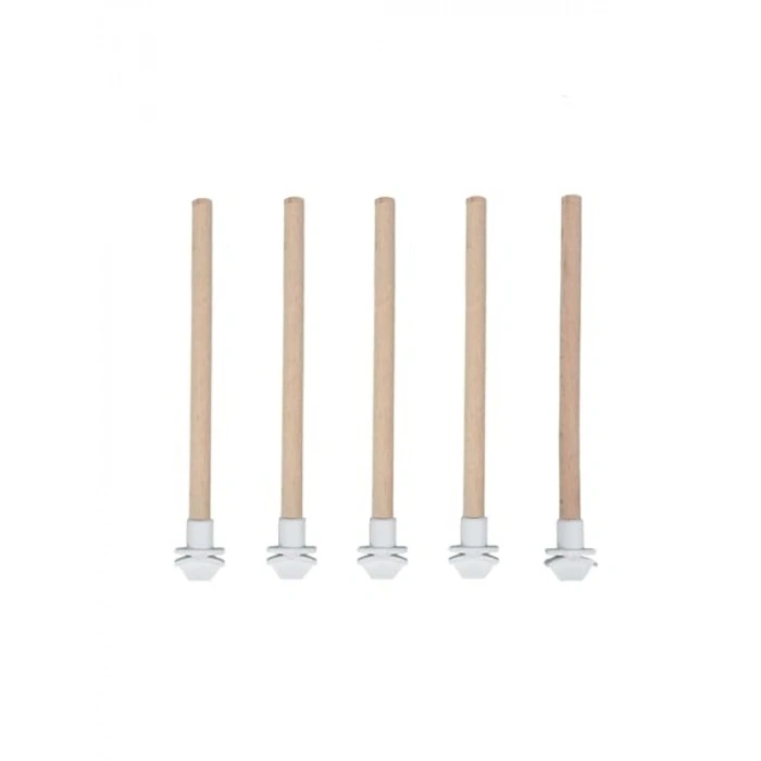 5li Pürüzsüz Ahşap Kuş Tüneği - 20 cm