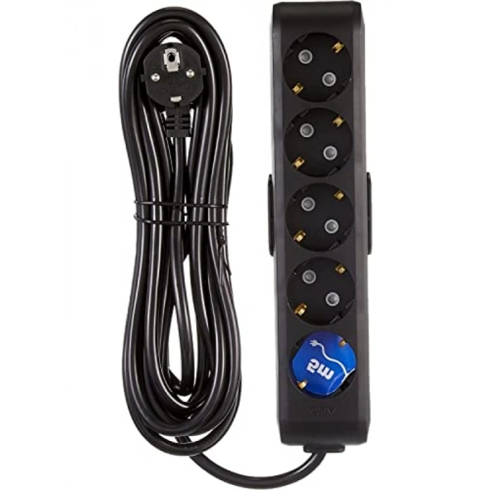 5li Topraklı Kablolu Çocuk Korumalı Priz - 5 Metre