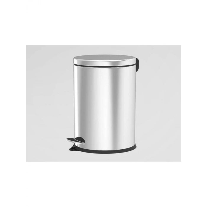 5 Litre Kapasiteli Paslanmaz Çöp Kovası - Krom Kaplama