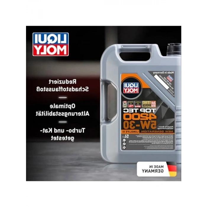 5 lt Kapasitede Motor Yağı, 5W-30 Özelliği ile Yüksek Performans