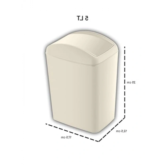 5 LT Kapasiteli Döner Kapaklı Çöp Kutusu - Smartware