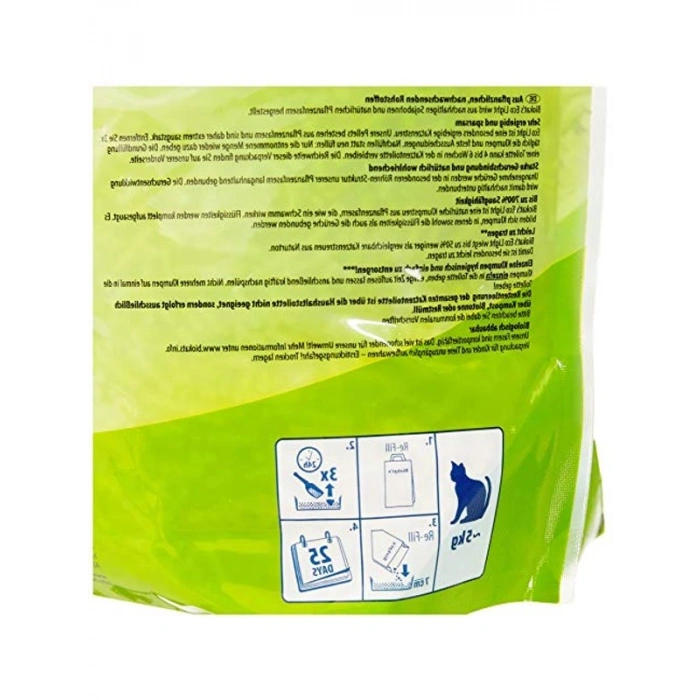 5 lt Kapasiteli Ekolojik Pelet Kedi Kumu, Doğal ve Hafif