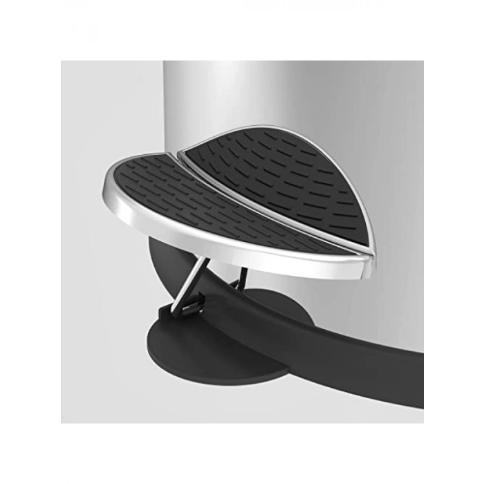 5 LT Kapasiteli Krom Kaplama Pedallı Çöp Kovası