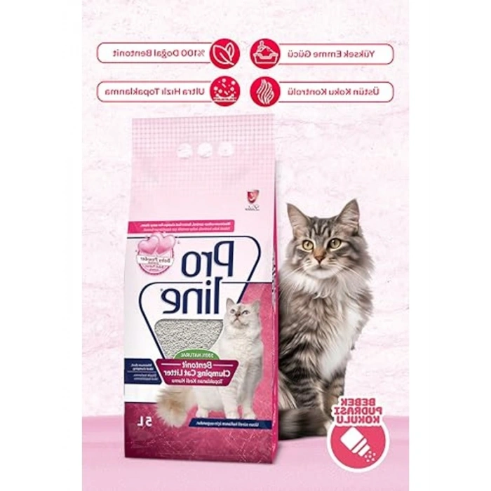 5 lt Parfümlü Bentonit Kedi Kumu, Koku Kontrolü Sağlar