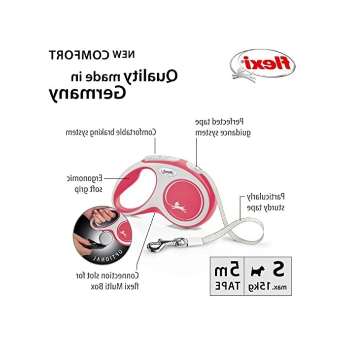 5 m Şerit Otomatik Köpek Tasması, Küçük Boy