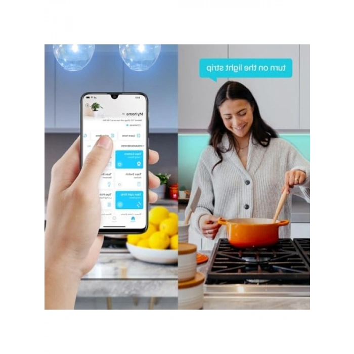 5 Metre Akıllı Wi-Fi LED Şerit Işık, Ses Kontrollü, 16 Milyon Renk Seçeneği