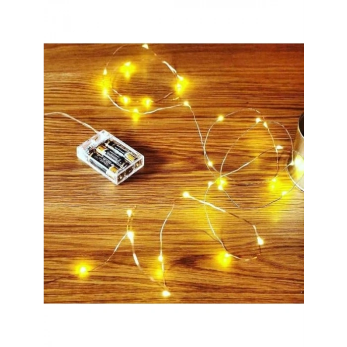 5 Metre Gün Işığı Peri Led, Sarı Renkli Dekoratif Aydınlatma Seti