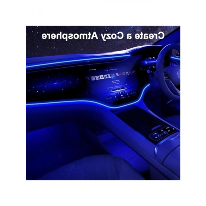 5 Metre Mavi USB Neon Aydınlatma - Araç ve Bahçe için Dekoratif Işık