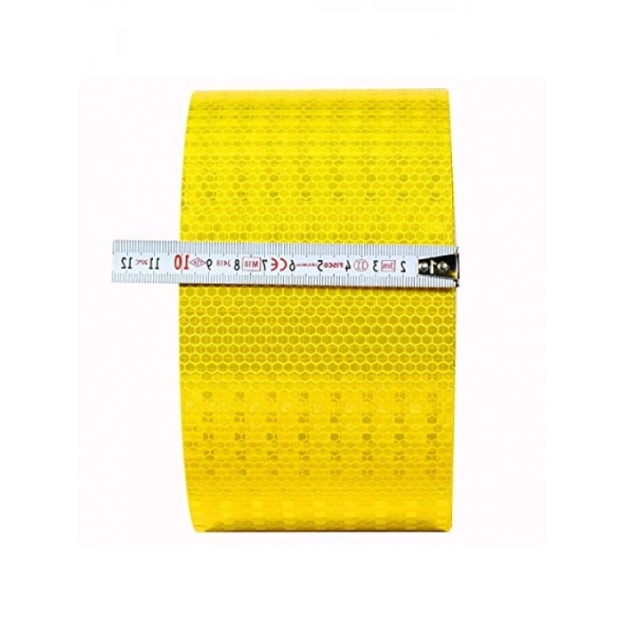 5 Metre Reflektif Fosforlu İkaz Bandı - 10 cm Genişlik