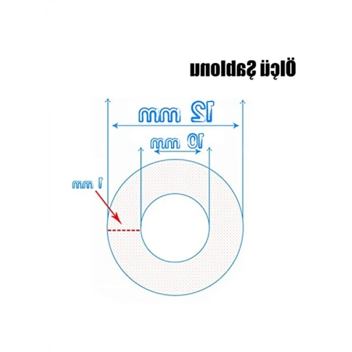 5 Metre Şeffaf Terazi Hortumu, 10 mm İç Çap