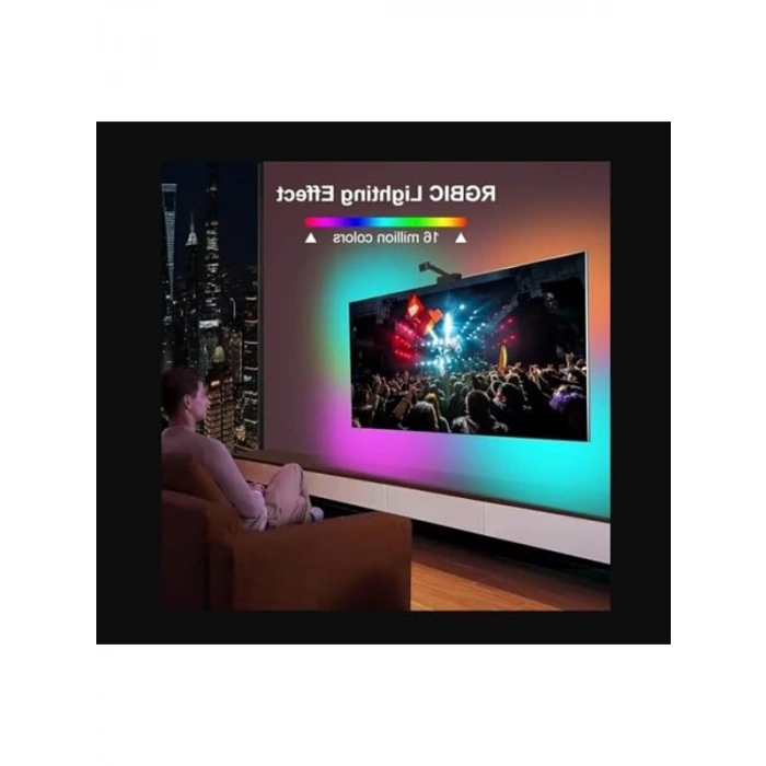 5 Metre Uzun LED Ambilight Şerit, RGB-IC Akıllı Aydınlatma