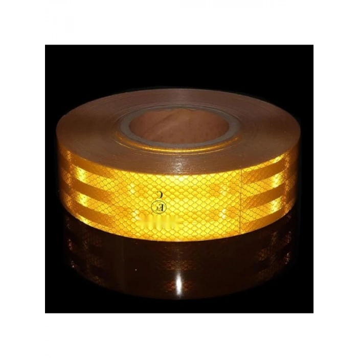 5 Metre Uzunluğunda Sarı Reflektif İkaz Bantı