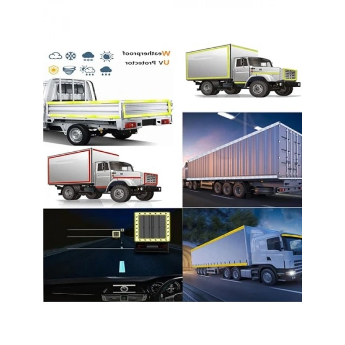 5 Metre Uzunluğunda Sarı Reflektif İkaz Bantı