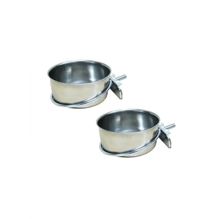 5 Oz / 150 ml Kapasitede 2 Adet Vidalı Çelik Yemlik