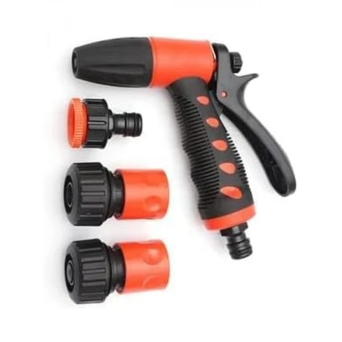 5 Parça Bahçe Sulama Tabancası Seti, Ayarlanabilir Başlık