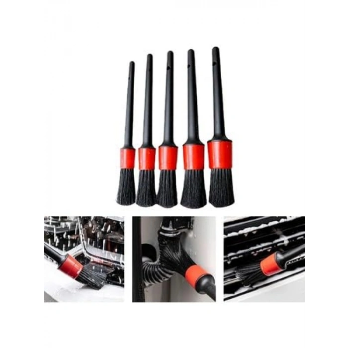 5 Parça Detaylı İç ve Dış Temizlik Fırça Seti