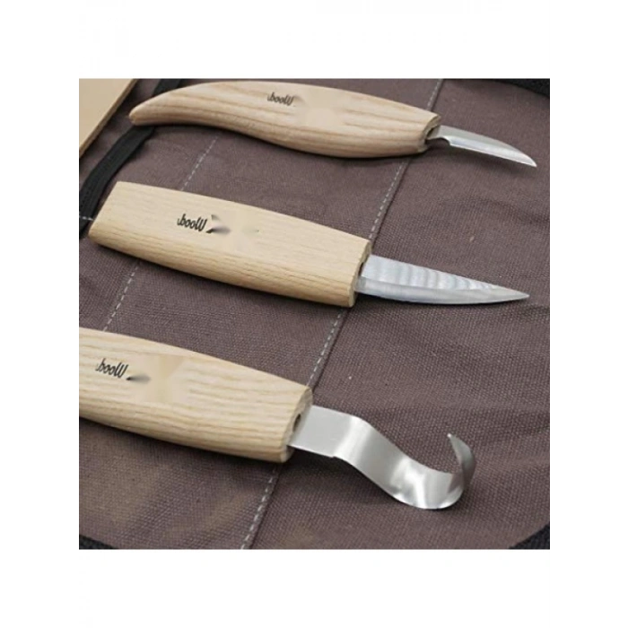 5 Parça Kaşık Oyma Bıçak Seti, Hobi Kullanımı İçin