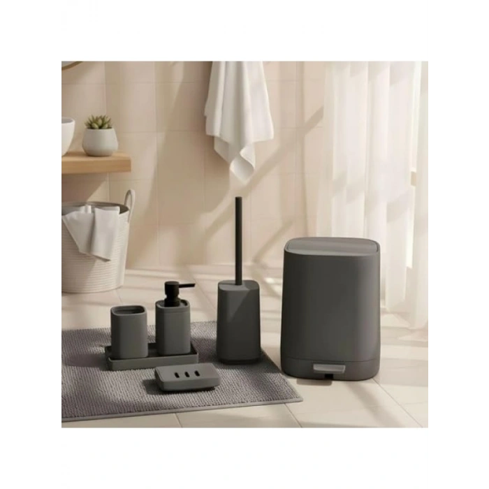 5 Parça Lüks Akrilik Banyo Seti, Mat Yüzey ve Kırılmaya Dayanıklı