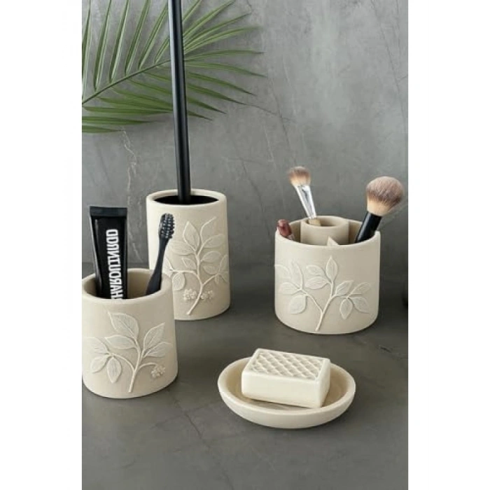 5 Parça Modern Banyo Seti - Poliresin Malzeme