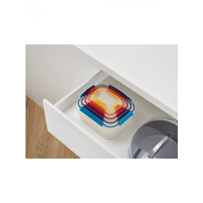 5 Parça Renkli Saklama Kabı Seti, Nest Lock Tasarım