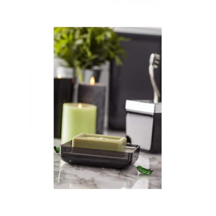 5 Parça Şeffaf Siyah Banyo Seti, Modern Tasarım