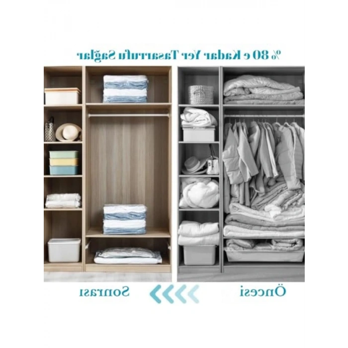 5 Parça Vakumlu Hurç Poşet Seti - Çeşitli Boyutlar