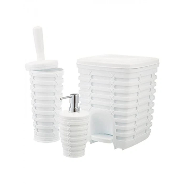 5 Parçalı Banyo Seti, Beyaz Renk