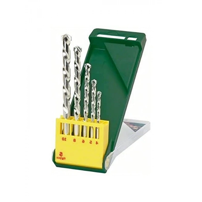 5 Parçalı Taş Matkap Ucu Seti, 5 Adet, Yeşil Renk Seçeneği