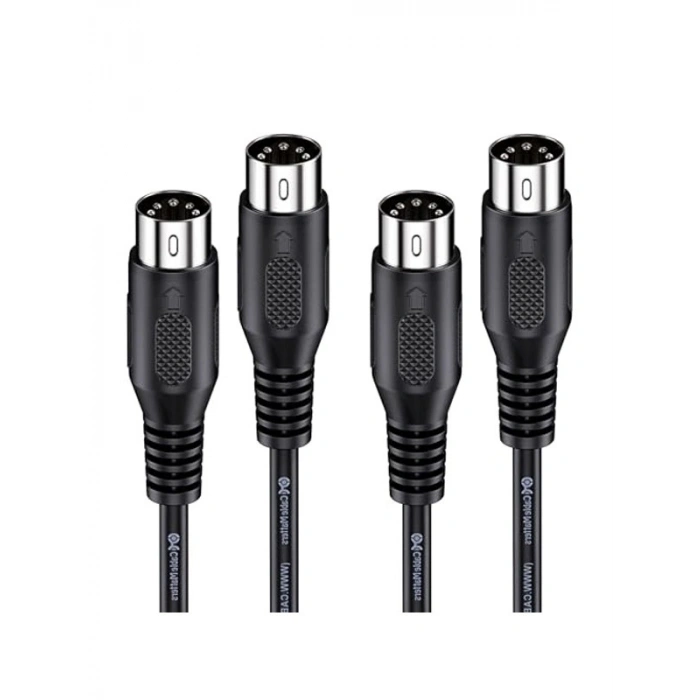 5 Pinli DIN Midi Kablo, 3 Metre Uzunlukta, 2 Paket Set