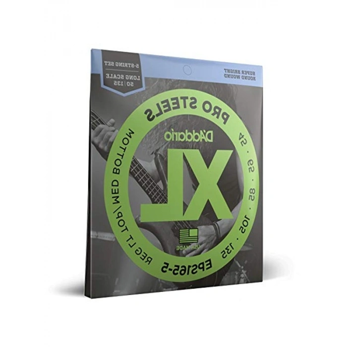 5-Saiter E-Bass Teli Seti, 045 - 135 Arasındaki Kalınlık Seçenekleri ile