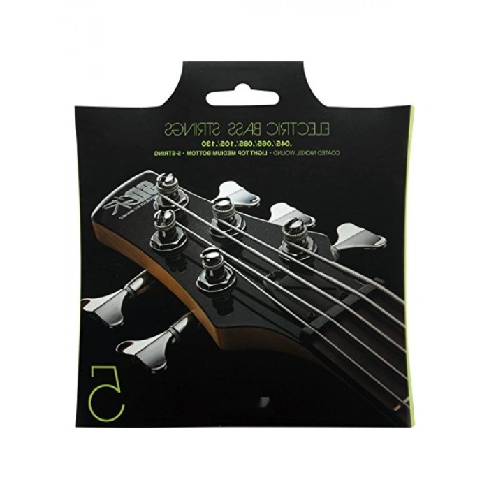 5 Telli Bas Gitar Telleri - Hafif Üst Orta Alt, Gümüş Kaplama