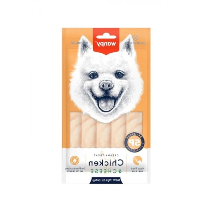 5 x 14 gram tavuklu peynirli krema köpek ödülü