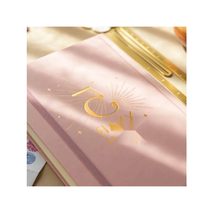 5 Yıl Süresiz Günlük Ajanda, 13x21 cm, Pembe