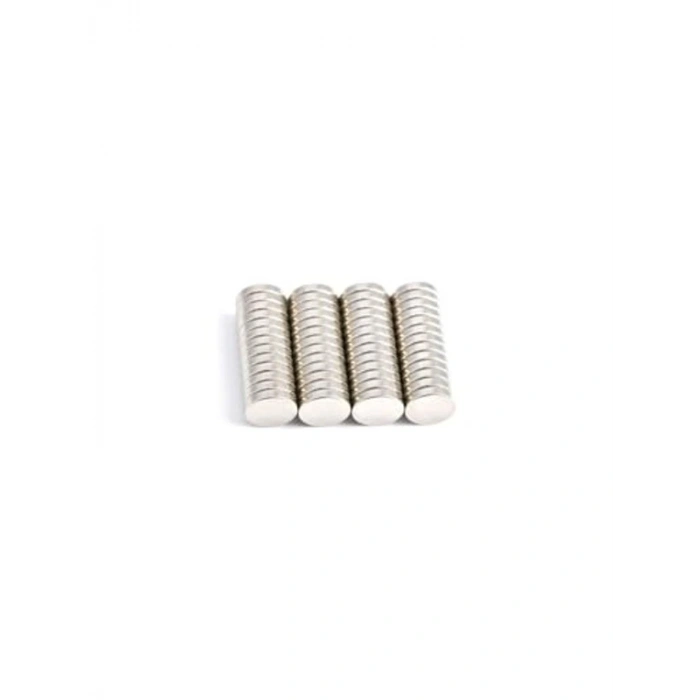 50 Adet 10mm x 2mm Neodyum Mıknatıs, Güçlü Manyetik Etki
