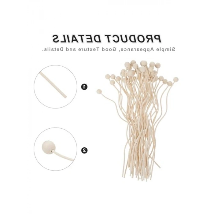50 Adet Bambu Çubuklu Oda Kokusu, Aromatik Koku Yayıcı Seti